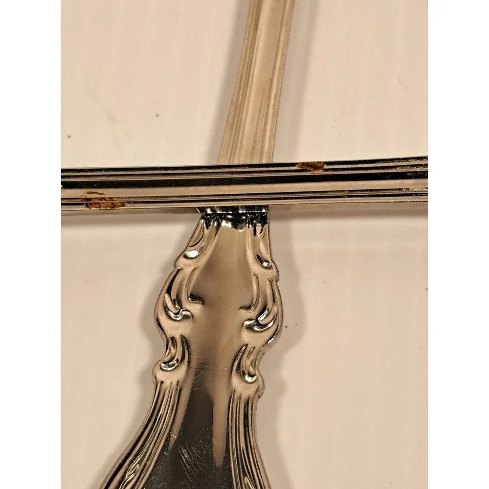 Reed & Barton Shubert Stainless 18/10 Salad Serving Set 2pc Silver 11.25